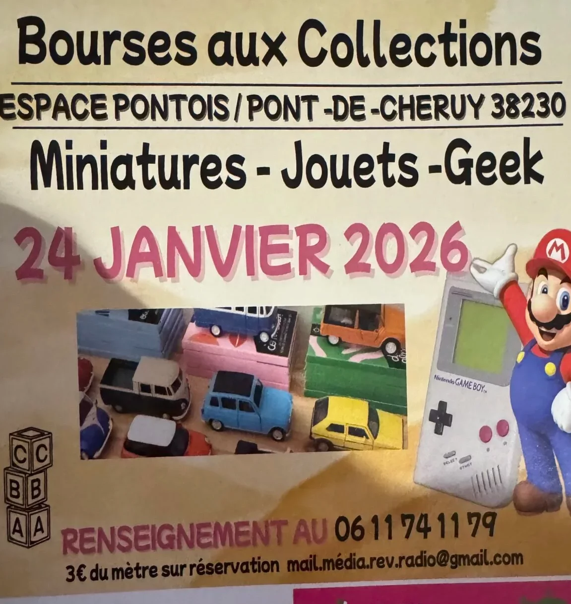 Affiche Bourse Collections Geek et Miniature 2026