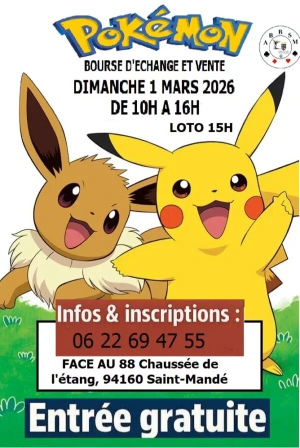 Affiche Bourse Pokémon 2026