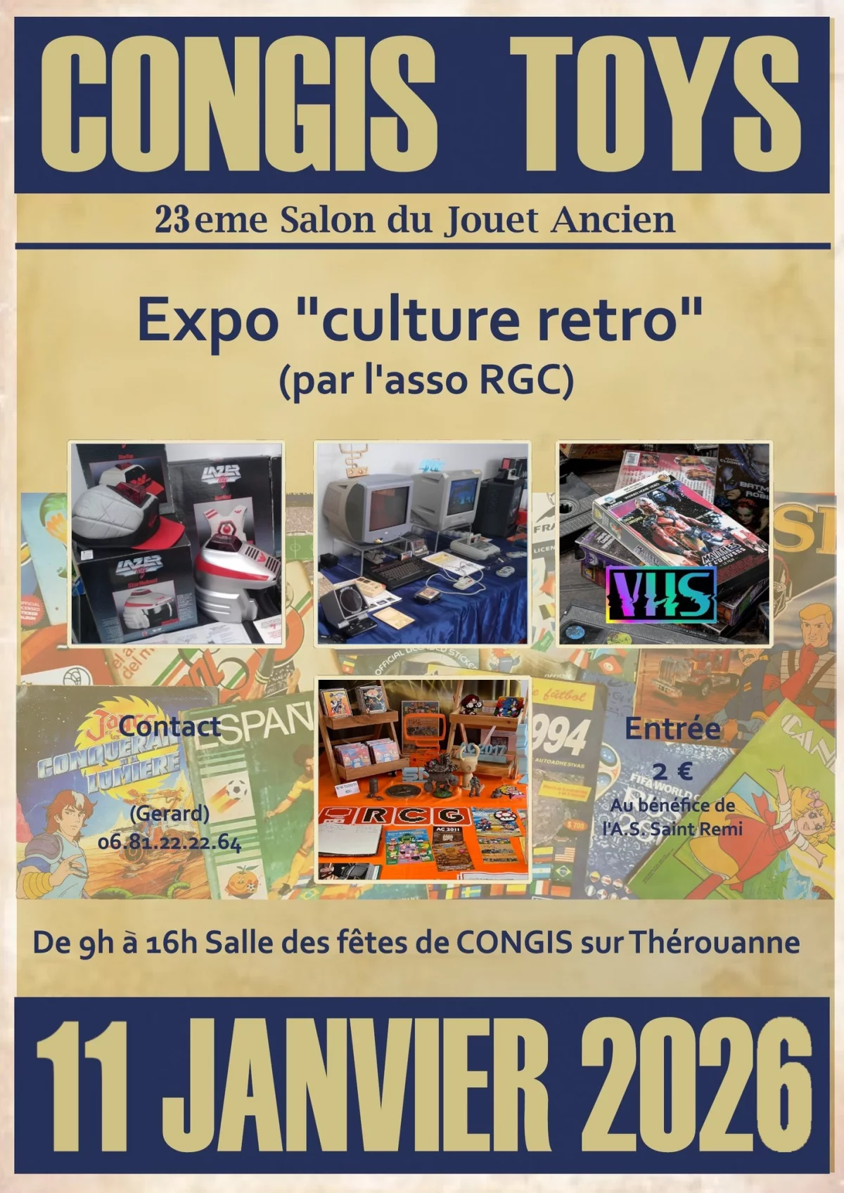 Affiche Congis Toys - Salon du Jouet Ancien 2026