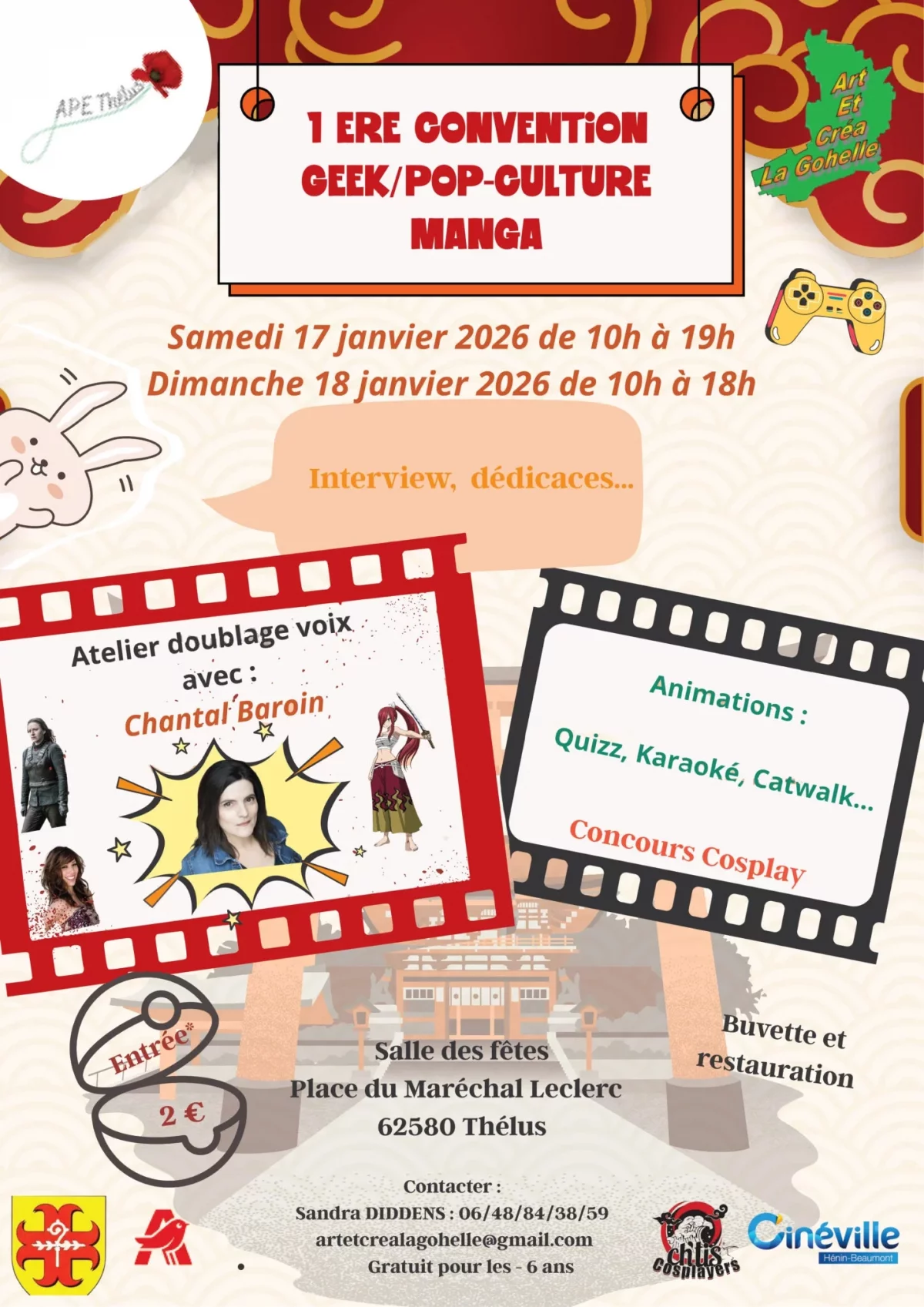 Affiche Convention Geek Pop-Culture Manga 2026