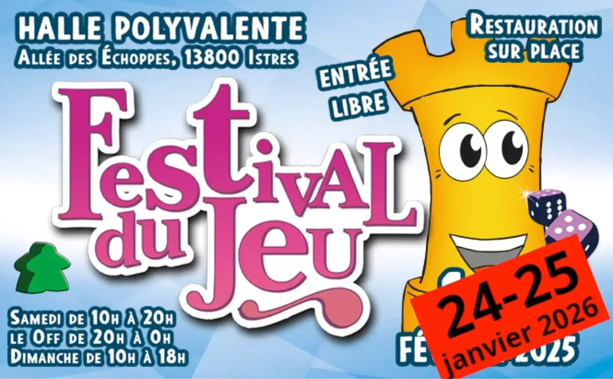 Affiche Festival du jeu de la ville d'Istres 2026