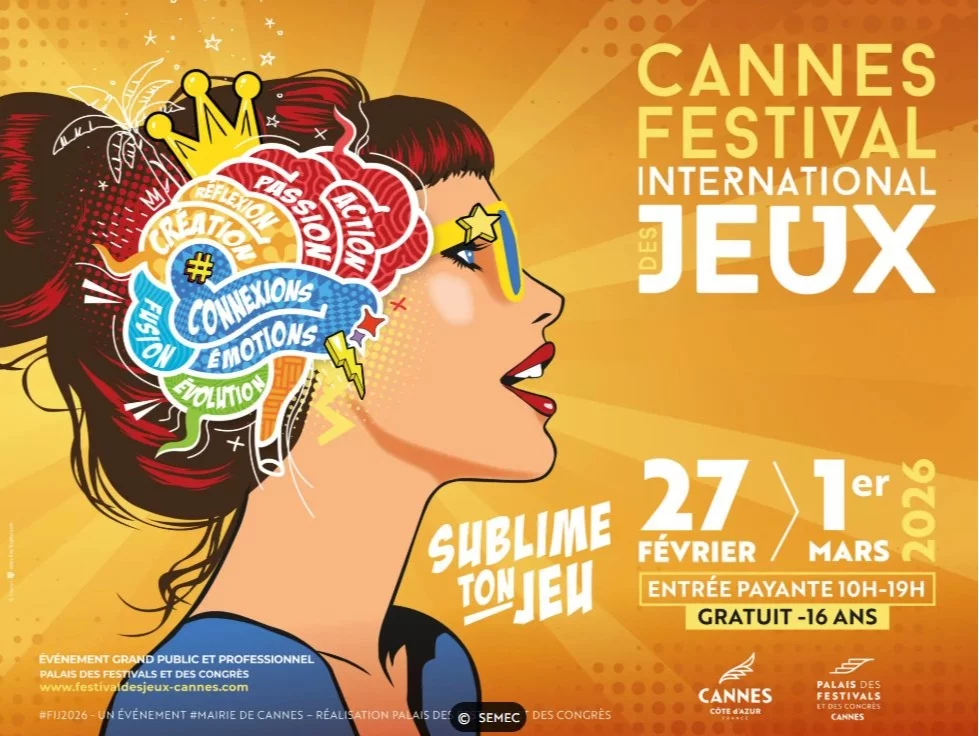 Affiche Festival International des Jeux Cannes 2026