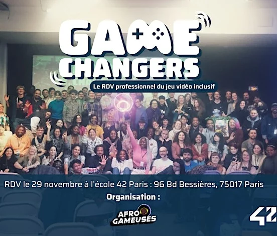 Affiche Game Changers - le RDV professionnel du jeu vidéo inclusif