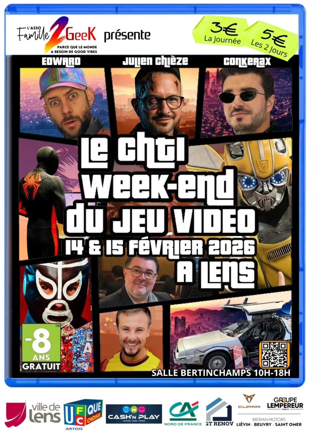 Affiche Le Ch'ti Week-end du Jeu Vidéo 2026