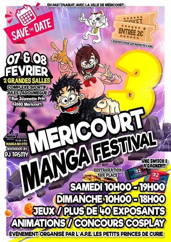 Affiche Méricourt Manga Festival 2026