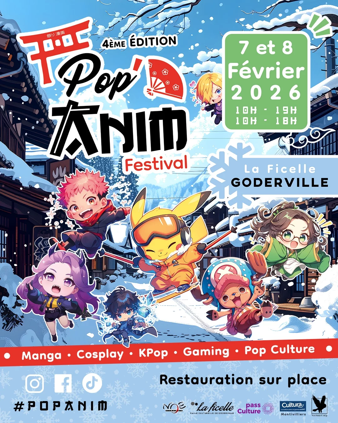 Affiche Pop'Anim Festival 2026