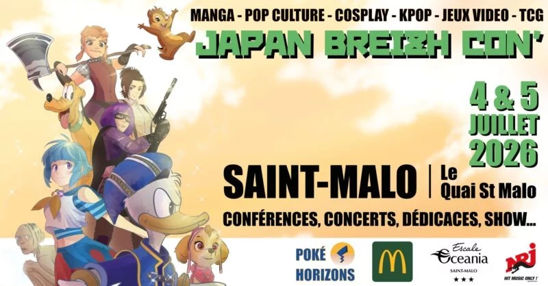 Affiche Saint-Malo Japan Breizh Con'