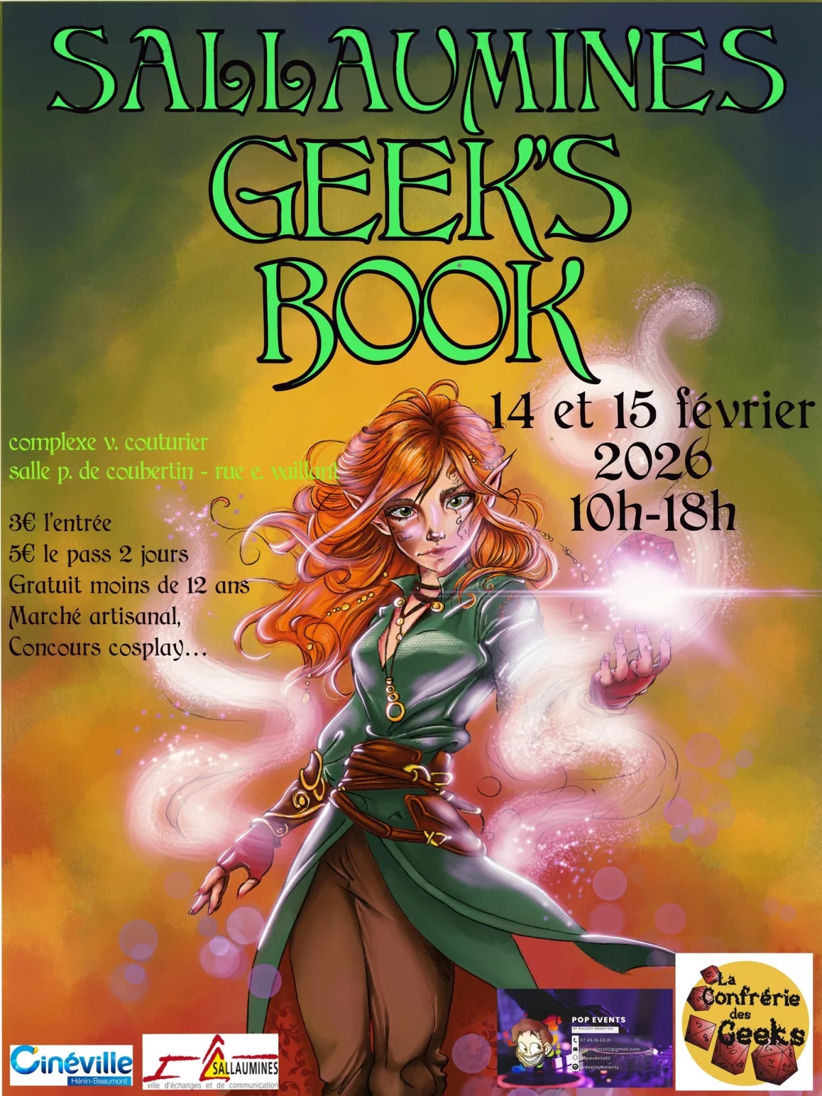 Affiche Sallaumines Geek's Book 2026