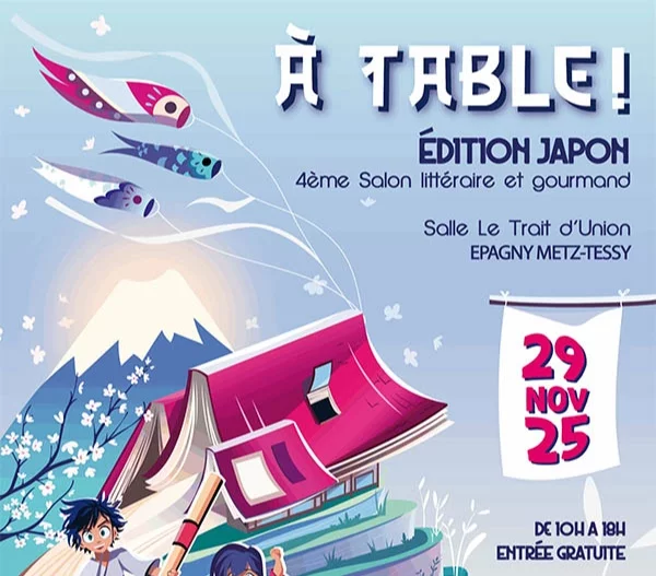 Affiche Salon littéraire et gourmand À Table ! - Édition Japon