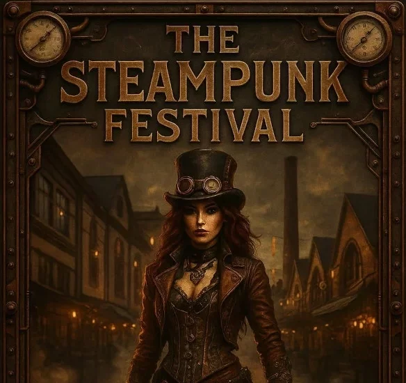 Affiche The Steampunk Festival Rives de Clausen