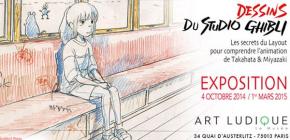 Affiche Exposition de dessins du Studio Ghibli