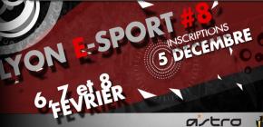 Lyon e-Sport présente la huitième édition de son événement majeur, la Lyon e-Sport. Lyon e-Sport invite les joueurs et spectateurs passionnés de League of Legends à venir se retrouver les 6, 7 et 8 février 2015 à l'espace 140 ! Durant ces 3 jours de compétitions intenses Lyon e-sport accueillera plus de 200 joueurs. Seront mis en jeu un cashprize de 10 000€ et de nombreuses dotations.