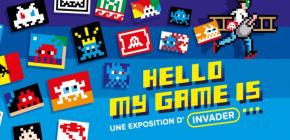 Hello my game is - expo d'Invader au Musée en Herbe