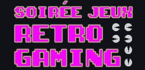 Affiche Soirée jeux - Retrogaming