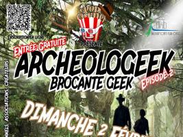 Affiche Archeologeek Brocante Geek 2025