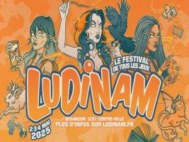 Affiche Ludinam 2025 - septième édition du festival ludique