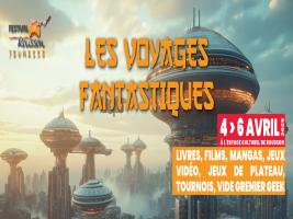 Affiche Festival Rousson Jeunesse - les voyages fantastiques 2025