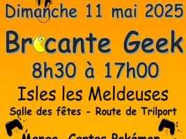 Affiche 2ème Brocante Geek de la Croix Rouge 2025