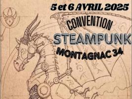 Affiche Convention Steampunk Montagnac 2025