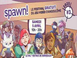 Affiche Spawn 2025 - festival du jeu vidéo expérimental