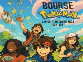 La Bourse Pokémon XXL se déroule le 11 octobre à la Bibliothèque Patrick Defrancq de Dourges, proposant un événement unique transformant un dojo en arène Pokémon dédiée aux collectionneurs et passionnés.
