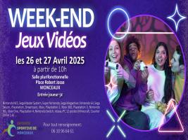 Affiche Week-End Jeux Vidéos 2025