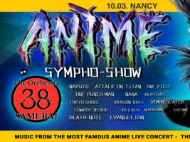 Le concert Animé Sympho-Show Nancy est programmé le 10 mars 2024 à Maxéville. 38 artistes dévoués à leur art jusqu’à la folie, vous proposeront un événement dédié à la musique d'animation japonaise