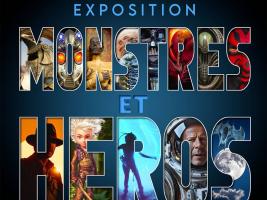 Affiche Expositions monstres et héros du cinéma