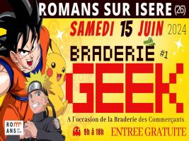 Ne manquez pas l'Evènement Braderie du Geek - Romans sur Isère 2024 le samedi 15 juin 2024