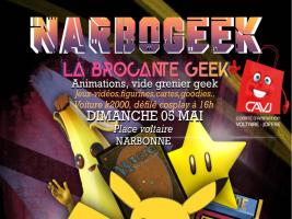 Affiche NarboGeek - brocante Geek