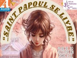 Affiche Saint Papoul se livre - 3ème édition