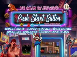 Affiche Push Start Button - Retro Games Week