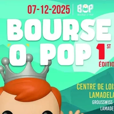 La Bourse 'O' Pop Luxembourg tiendra sa première édition le 7 décembre 2025 au Centre de Loisirs de Lamadelaine. Cette convention dédiée aux figurines Funko Pop propose ventes, échanges et rencontres entre collectionneurs.