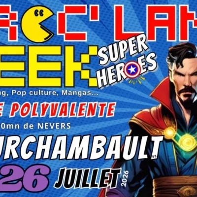 La Broc' Land Geek pose ses 600 m² de stands à Fourchambault le 26 juillet 2026 avec brocante geek, concours cosplay, bourse TCG et jeu concours.