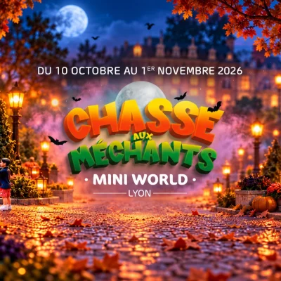 Pour Halloween, Mini World Lyon cache 31 méchants cultes dans ses décors miniatures, à débusquer du 10 octobre au 1er novembre 2026 à Vaulx-en-Velin.