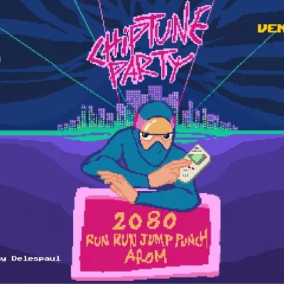Affiche Chiptune Party (2080, Arom & Run Run Jump Punch) 2026