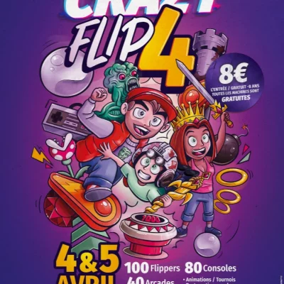 Affiche Crazyflip - Salon du Jeu 2026