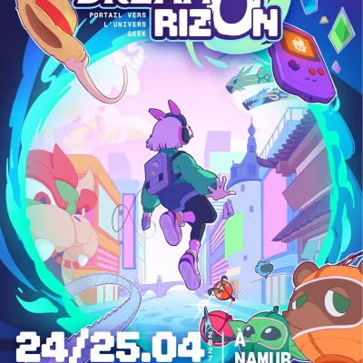 Dream'O Rizon, nouvelle convention pop culture, ouvre sa première édition à Namur Expo les 24 et 25 avril 2027 : cosplay, arcade, manga et jeux indés.