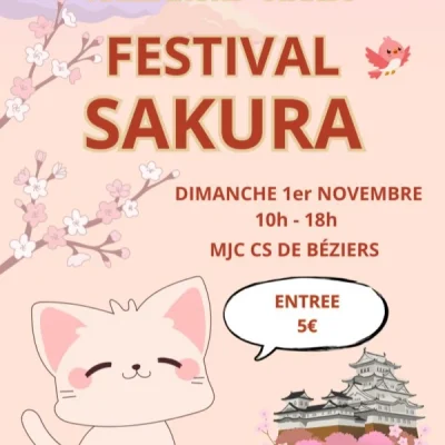 Le Festival Sakura s'installe à Béziers le dimanche 1er novembre 2026 : une journée consacrée à la culture japonaise, au manga, au cosplay et au jeu vidéo