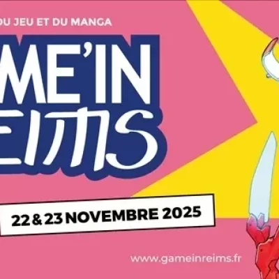 Affiche Game'in Reims - salon du jeu et du manga 2025