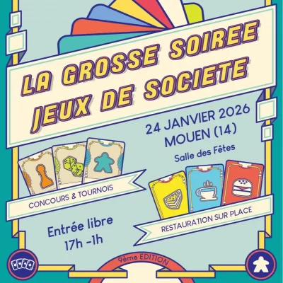 Affiche La Grosse Soirée Jeux de Société 2026