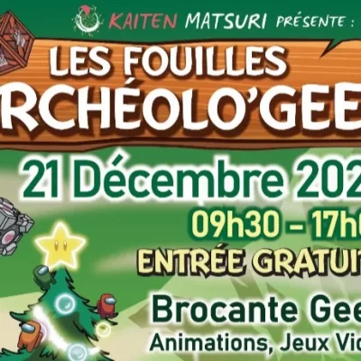 Affiche Les Fouilles Archéolo'Geek - Brocante Geek 2025