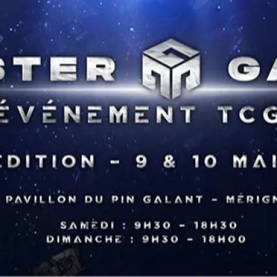 La 3eme édition de Master Game prend ses quartiers au Pin Galant de Mérignac les 9 et 10 mai 2026 pour un week-end dédié aux cartes à collectionner.