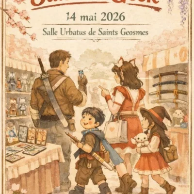 La 1ere édition du Salon du Geek de Saints-Geosmes ouvre ses portes le 14 mai 2026 au Pôle Urbatus, pour une journée gratuite consacrée à la pop culture.