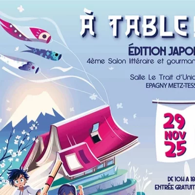 Affiche Salon littéraire et gourmand À Table ! - Édition Japon 2025