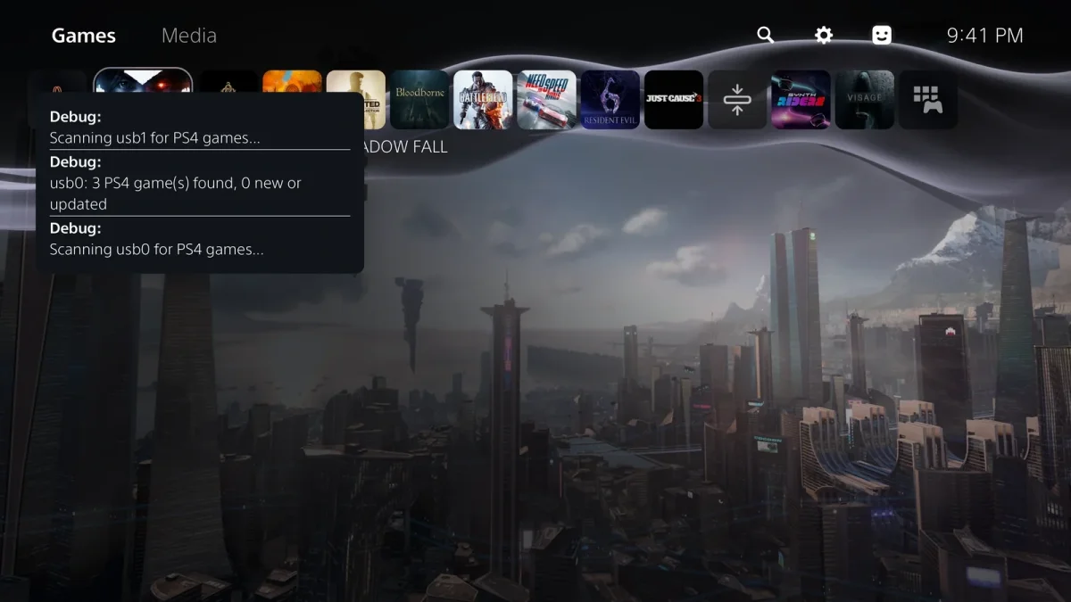 PS4Mount lance les jeux PS4 depuis une clé USB sur PS5 jailbreakée